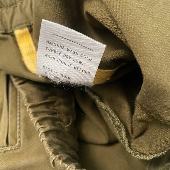 Pact Organic Cotton Daily Twill Drawstring Pants Women’s Size Small green - Picture 3 of 9